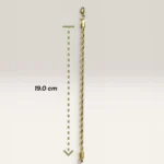 Pulseras Tourbillon Dorada 5.0 mm