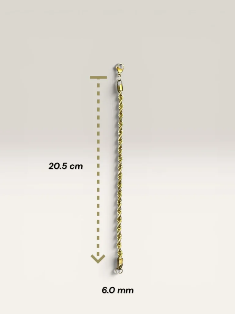 Pulseras Tourbillon Dorada 6.0 mm