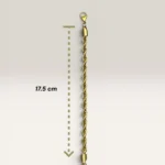 Pulseras Tourbillon Dorada 7.0 mm