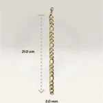 Pulseras Cartier Dorada 3.0 mm