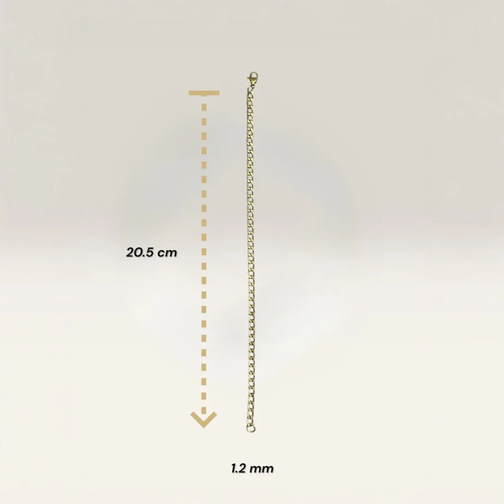 Pulseras Grumet Dorada 1.2 mm