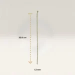 Pulseras Grumet Dorada 1.2 mm