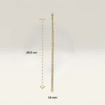 Pulseras Grumet Dorada 1.6 mm