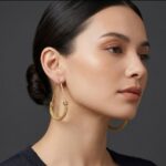 Argollas de Aro Ovalados con Detalle Trenzado