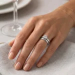 Caja de 36 Anillos de Compromiso Solitario Plateado