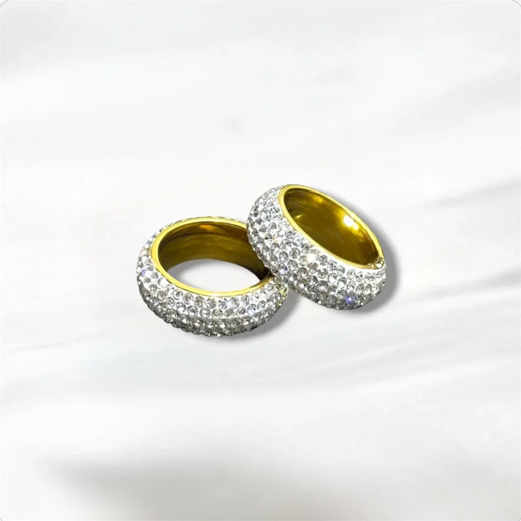 Caja de 36 Anillos Con Circonitas