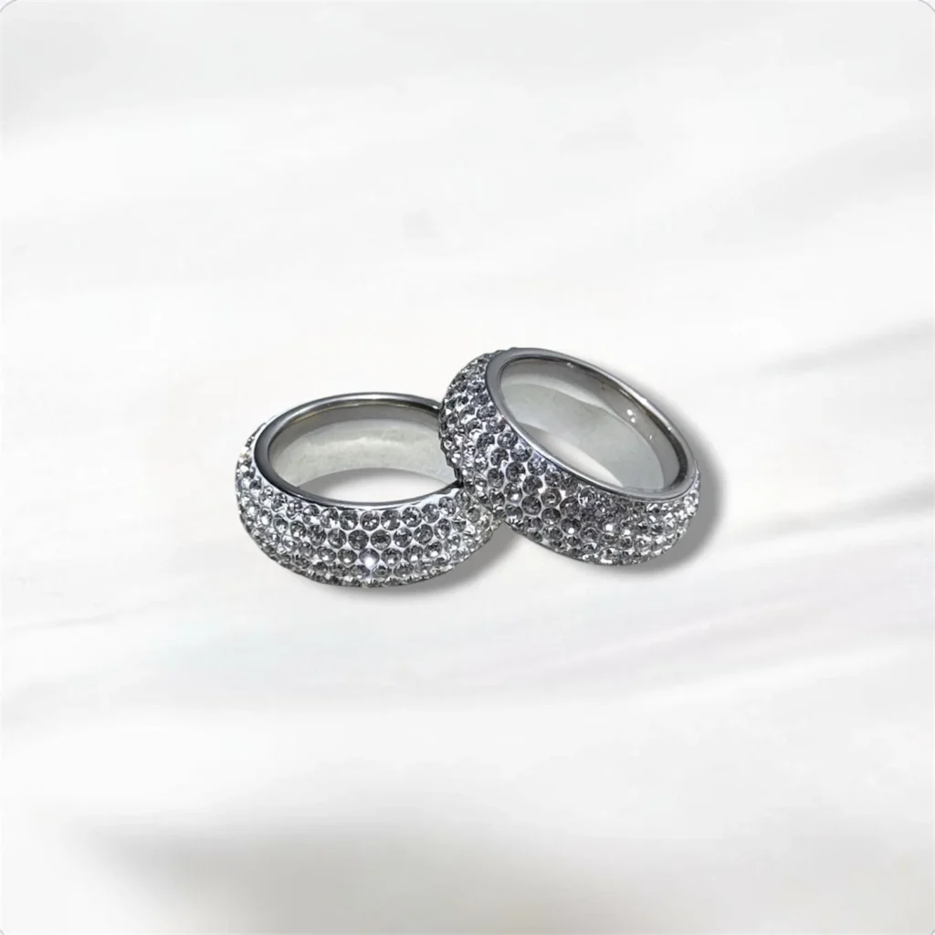 Caja de 36 Anillos Con Circonitas