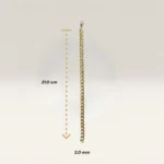 Pulseras Grumet Dorada 2.0 mm