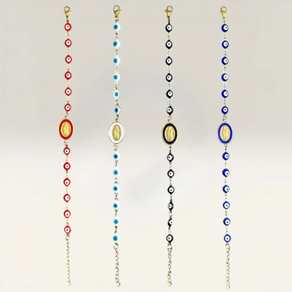 Pulseras Ojo Turco con Dije de San Benito