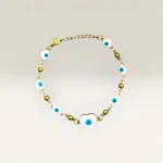Pulseras Ojo Turco con Dije de Corazón