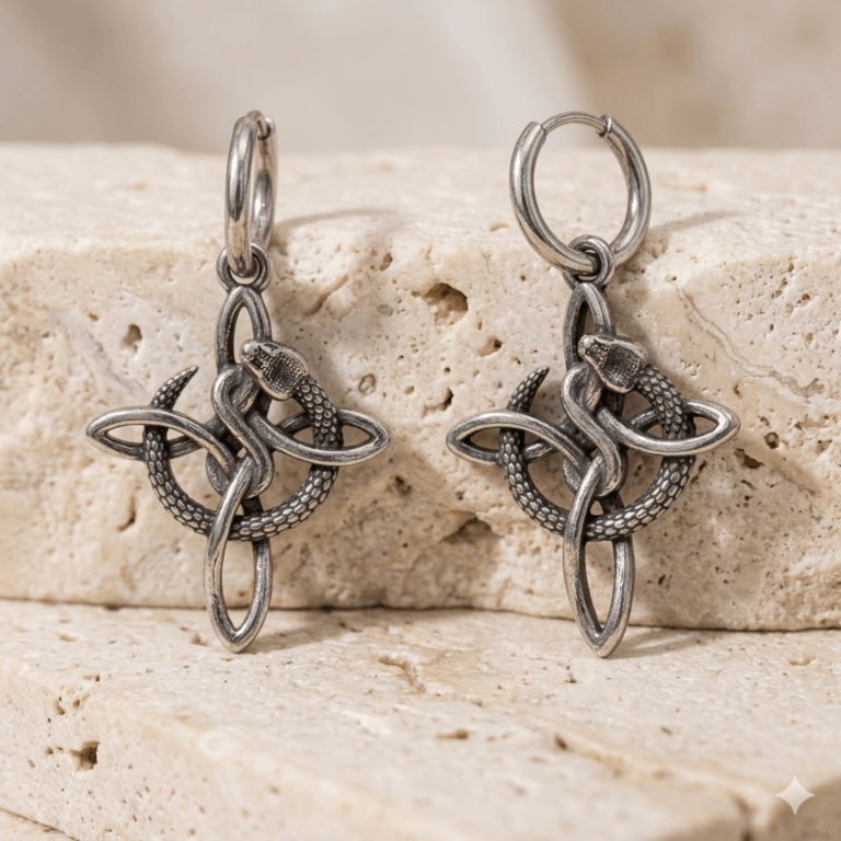 Aros de Serpiente con Nudo Celta – Estilo Gothic & Mystic