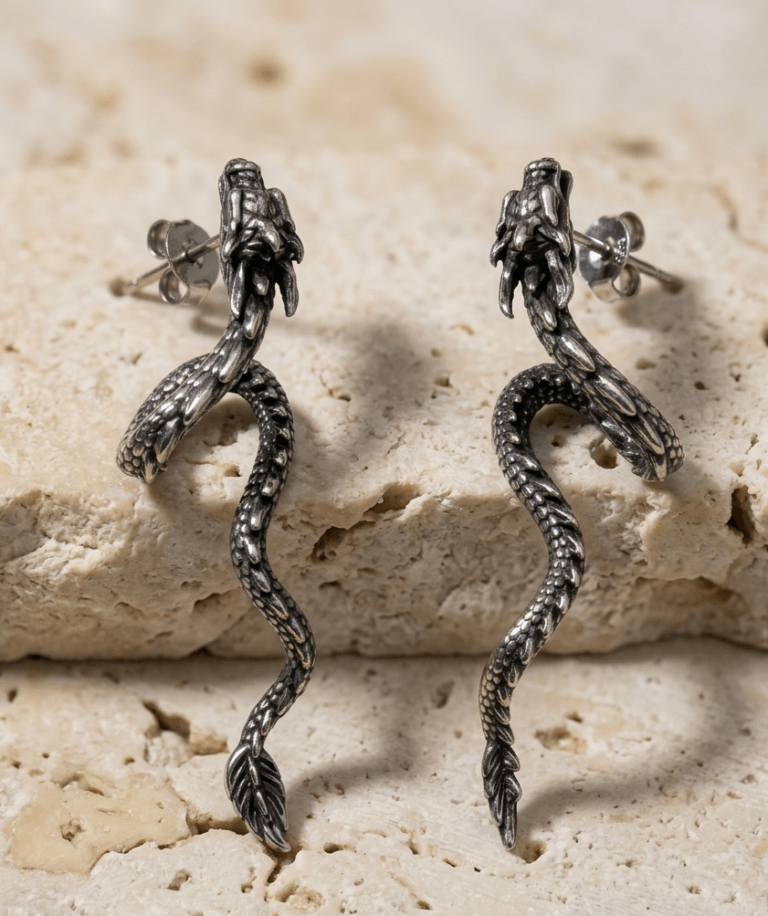Pendientes Colgantes de Dragón