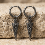 Pendientes de Aro Vikingos con Punta de Flecha Celta