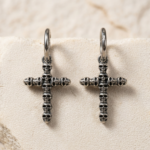 Pendientes de Aro con Cruz de Calaveras