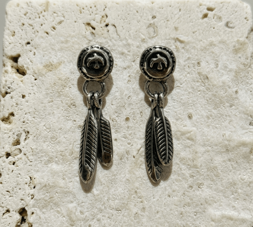 Aros Colgantes Retro De Plumas Estilo Bohemio