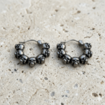 Pendientes de Aro con Calaveras en Relieve