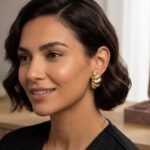 Aros Chunky Vintage de Concha Marina Dorados