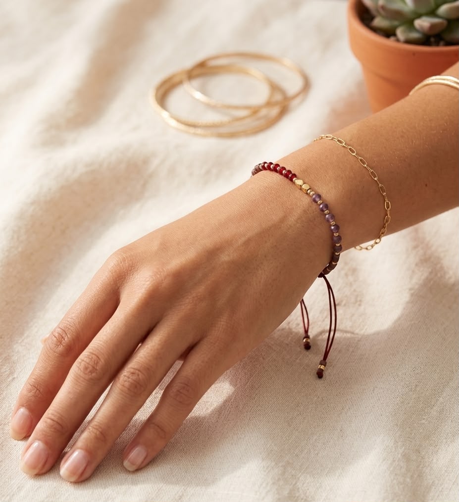 Pulsera de Cristales Miyuki Ajustable