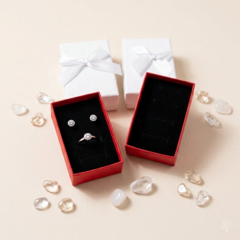 Set Cajas Para Conjunto 7x9cm Fondo Negro 24 Unidades