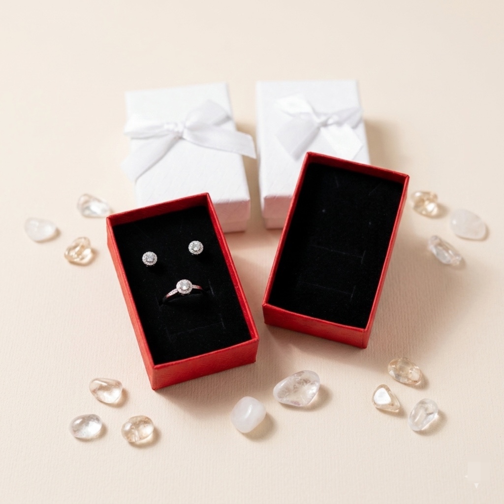 Set Cajas Para Conjunto 7x9cm Fondo Negro 24 Unidades