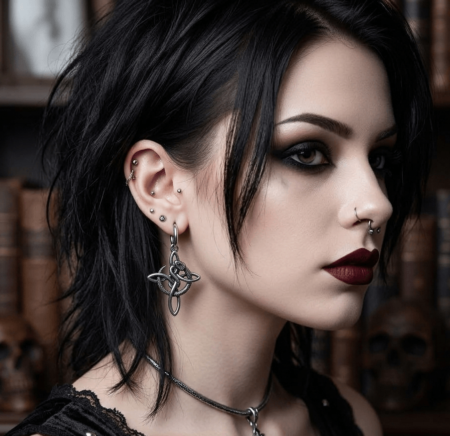 Aros de Serpiente con Nudo Celta – Estilo Gothic & Mystic