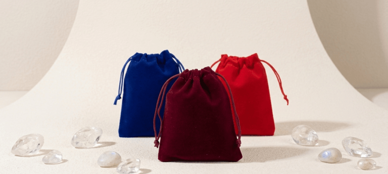 Bolsas de Terciopelo con Cordón Ajustable para Joyas y Regalos (Pack 50 Unid)