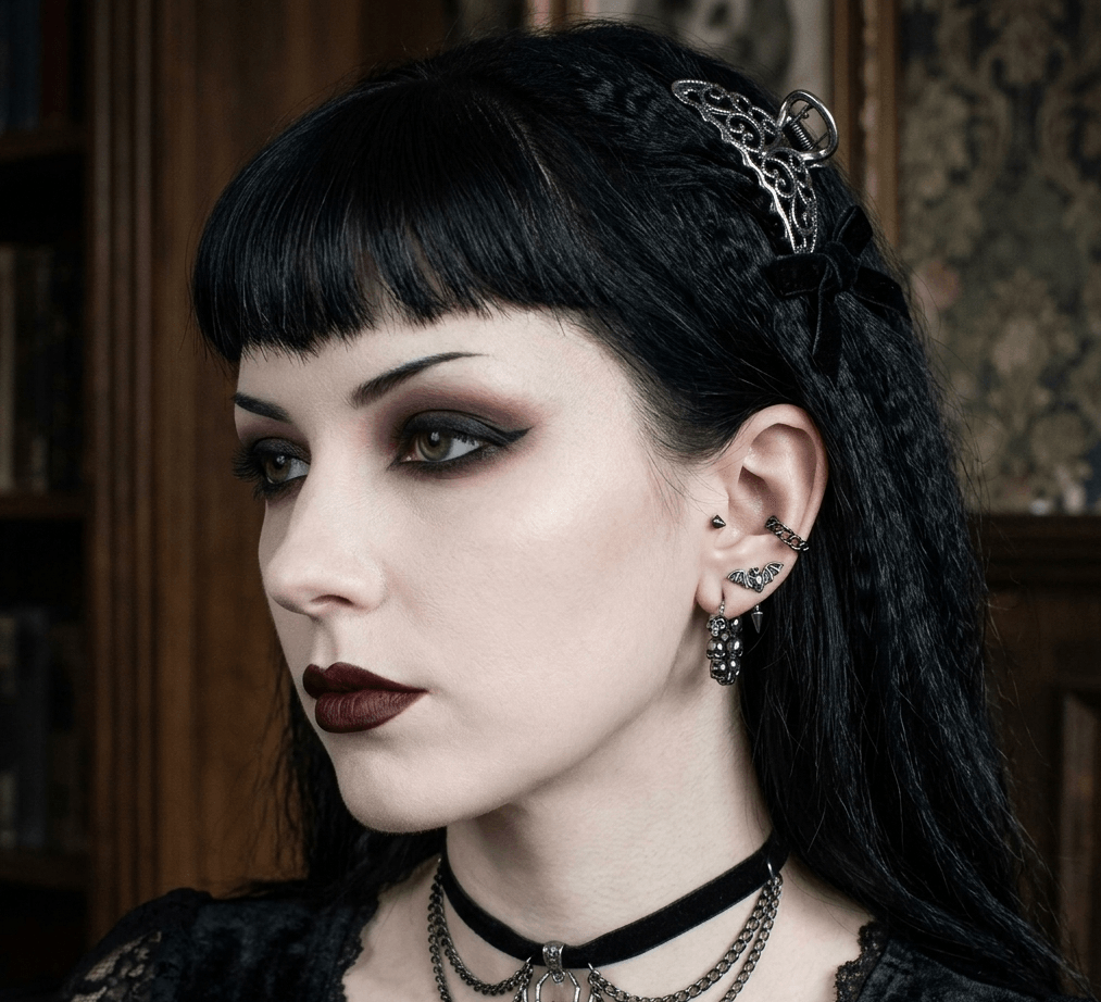 Pendientes de Aro con Calaveras en Relieve