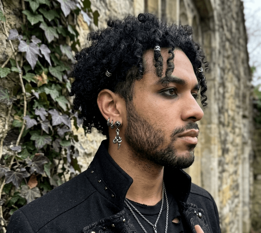 Aros Serpiente Colgante Estilo Gótico Rock Unisex
