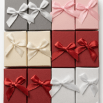 Set Cajas Para Conjunto 7x9cm Fondo Negro 24 Unidades