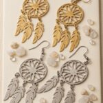 Pendientes Boho Atrapasueños con Plumas