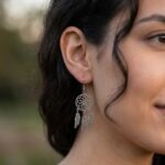 Pendientes Boho Atrapasueños con Plumas
