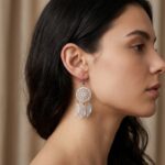 Aros Colgantes Atrapasueños de Plumas en Filigrana Estilo Bohemio Chic