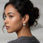 Aros Argollas Chunky con Textura Satinada Diamantada