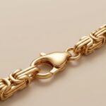 Set de Cadena y Pulsera Dorado para Hombre Tejido Bizantino (Camino del Inca)