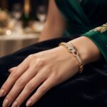 Pulsera Pantera de Lujo de Rodio con Cristales