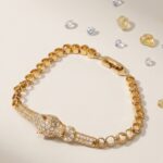 Pulsera Pantera de Lujo de Rodio con Cristales