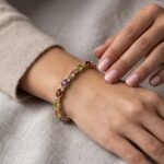 Pulsera de Rodio con Gemas Multicolor y Cristales Brillantes