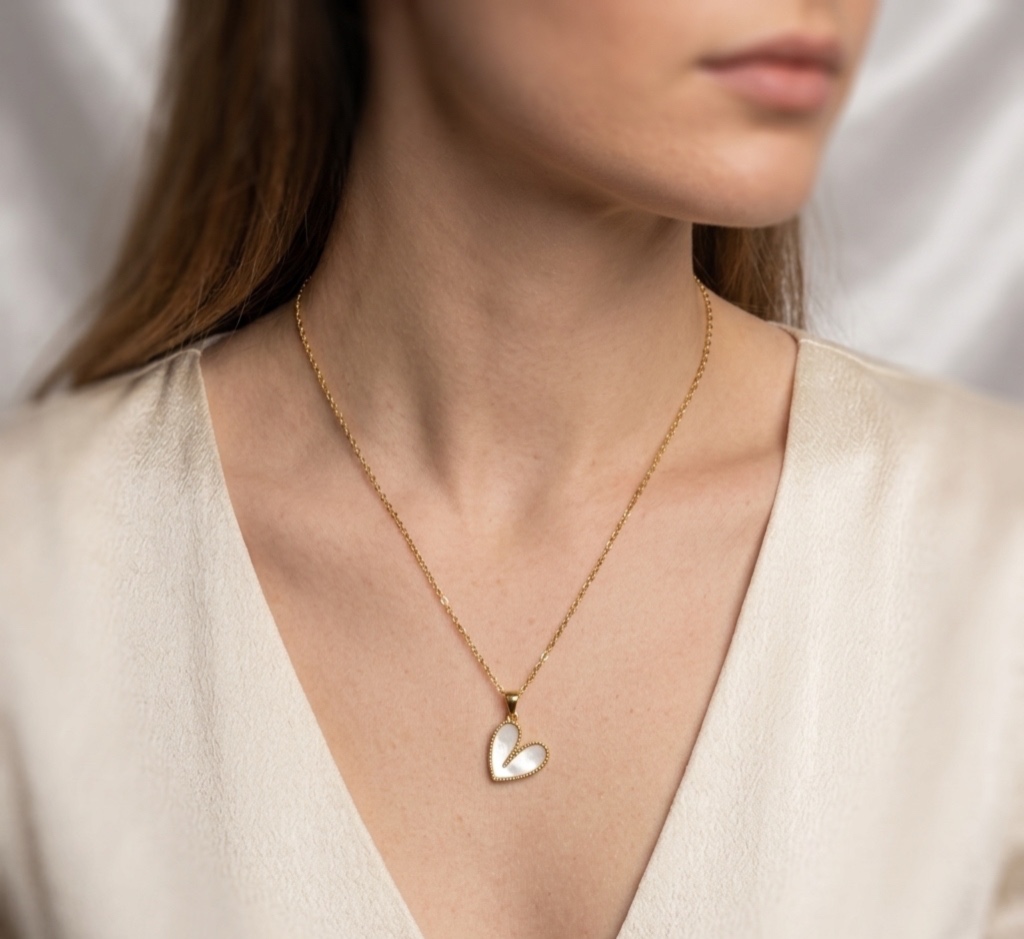 Collar de Corazón Esmaltado