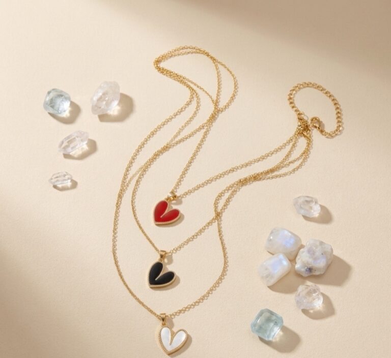 Collar de Corazón Esmaltado
