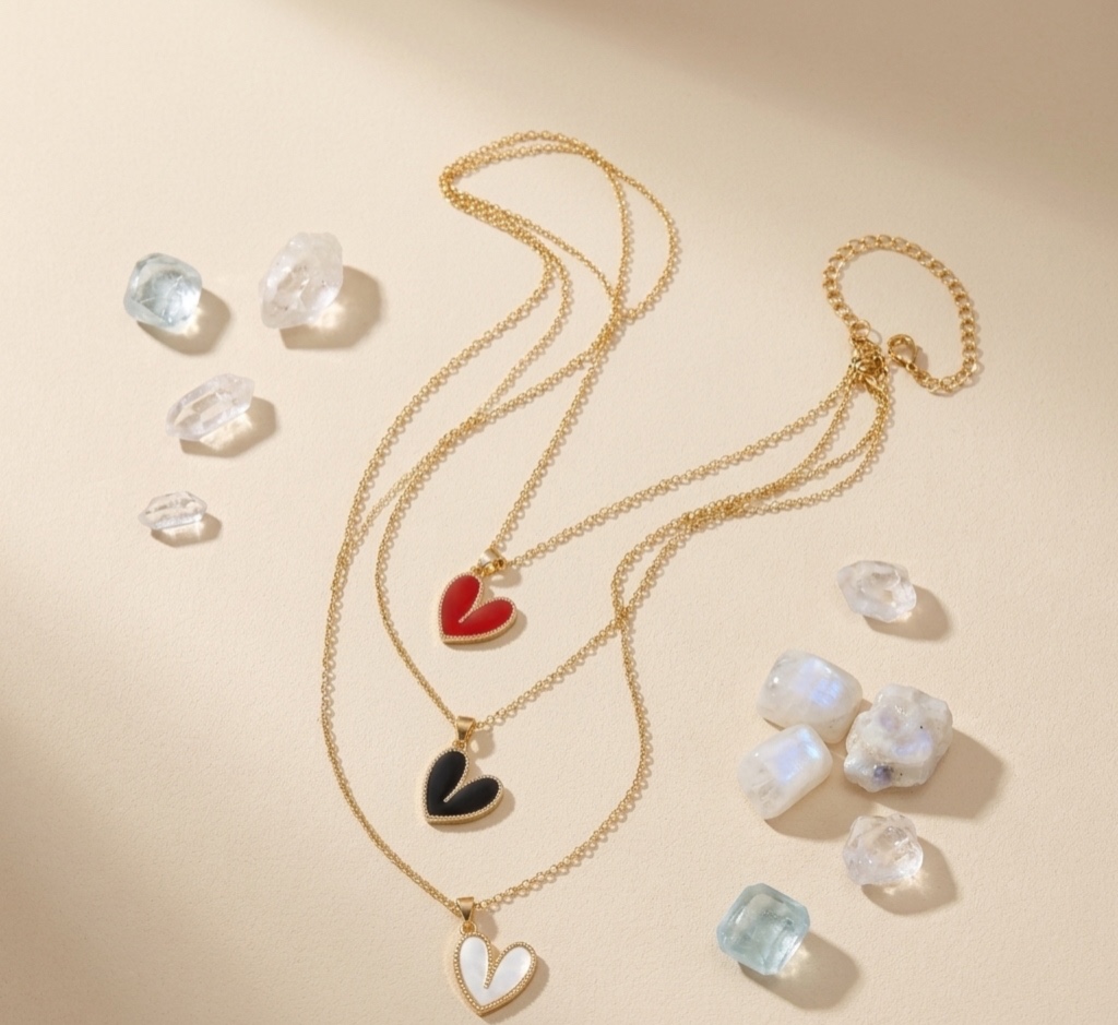 Collar de Corazón Esmaltado