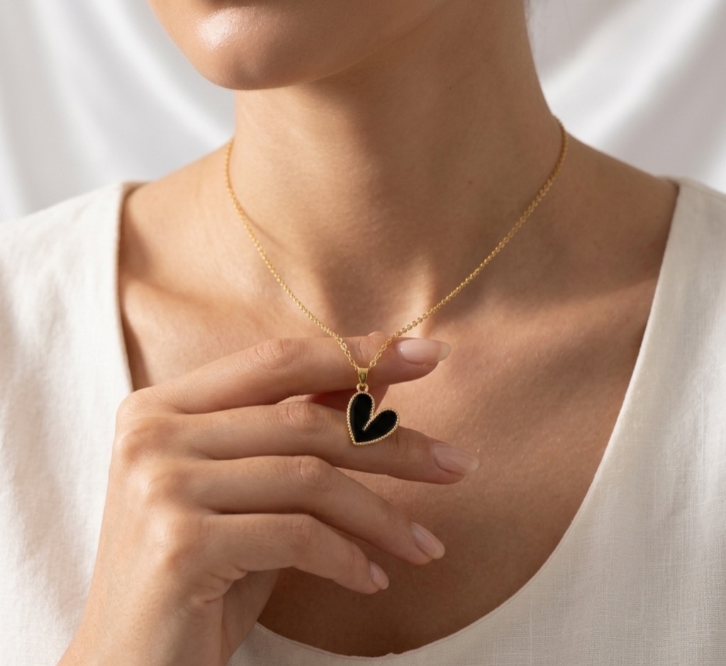 Collar de Corazón Esmaltado