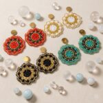Aros Colgantes Circulares en Mostacilla Miyuki Delica’s