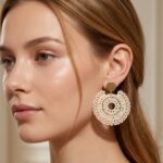 Aros Argolla Boho de Mostacillas Tejidos a Mano