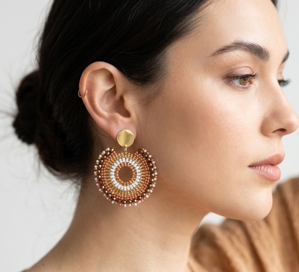 Aros Mandala Boho Chic – Tejidos a Mano en Mostacillas Miyuki Delica’s
